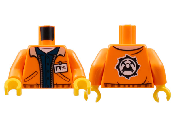 LEGO® los onderdeel Lijf met Motief Oranje 973pb2920c01