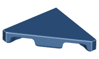 LEGO® los onderdeel Tegel Aangepast Donkerblauw 35787