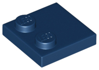 LEGO® los onderdeel Tegel Aangepast Donkerblauw 33909