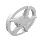 LEGO® los onderdeel Wiel Accessoire in kleur Wit 18978a