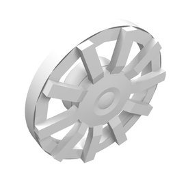 LEGO® los onderdeel Wiel Accessoire in kleur Wit 18978b