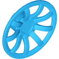Plaatje in Gallery viewer laden, LEGO® los onderdeel Wiel Accessoire Donker Azuurblauw 62701