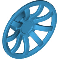 Plaatje in Gallery viewer laden, LEGO® los onderdeel Wiel Accessoire Donker Azuurblauw 62701