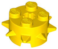 LEGO® los onderdeel Steen Rond in kleur Geel 27266