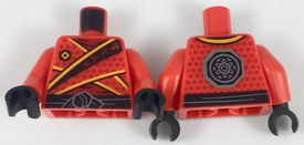 LEGO® los onderdeel Lijf met Motief Rood 973pb3048c01