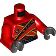 LEGO® los onderdeel Lijf met Motief Rood 973pb3048c01