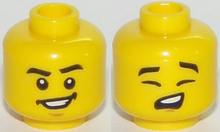 Plaatje in Gallery viewer laden, LEGO® los onderdeel Hoofd in kleur Geel 3626cpb1974