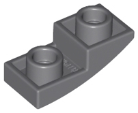 Plaatje in Gallery viewer laden, LEGO® Dakpan Gebogen Donker Blauwachtig Grijs 24201