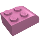 LEGO® los onderdeel Dakpan Gebogen in kleur Donker Roze 6215
