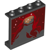 Plaatje in Gallery viewer laden, LEGO® los onderdeel Paneel met Motief Zwart 60581pb094