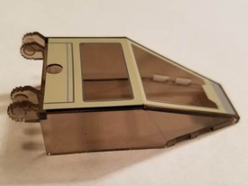 LEGO® Voorruit met Motief Doorzichtig Zwart 30372pb07
