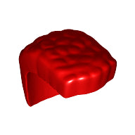 LEGO® los onderdeel Haar in kleur Rood 27385