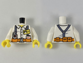 LEGO® los onderdeel Lijf met Motief Wit 973pb2990c01
