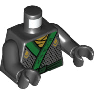 LEGO® los onderdeel Lijf met Motief Zwart 973pb2785c02