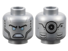 Plaatje in Gallery viewer laden, LEGO® los onderdeel Hoofd in kleur Zilver 3626cpb2029