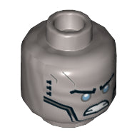 Plaatje in Gallery viewer laden, LEGO® los onderdeel Hoofd in kleur Zilver 3626cpb2029
