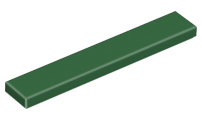 LEGO® los onderdeel Tegel Algemeen in kleur Donkergroen 6636