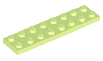 LEGO® los onderdeel Plaat Algemeen Geelachtig Groen 3034