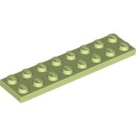 Plaatje in Gallery viewer laden, LEGO® los onderdeel Plaat Algemeen Geelachtig Groen 3034