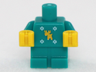 LEGO® onderdeel Lijf Accessoire Donker Turkoois 25128pb004