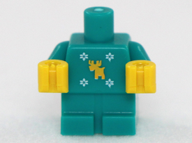 LEGO® onderdeel Lijf Accessoire Donker Turkoois 25128pb004