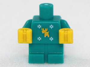 LEGO® onderdeel Lijf Accessoire Donker Turkoois 25128pb004