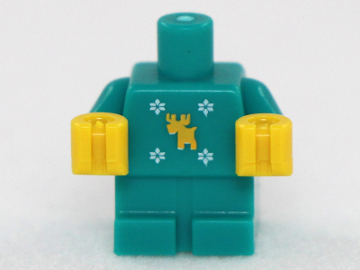 LEGO® onderdeel Lijf Accessoire Donker Turkoois 25128pb004