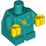 LEGO® onderdeel Lijf Accessoire Donker Turkoois 25128pb004