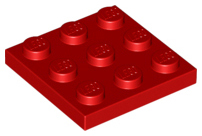 Plaatje in Gallery viewer laden, LEGO® los onderdeel Plaat Algemeen in kleur Rood 11212