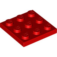 Plaatje in Gallery viewer laden, LEGO® los onderdeel Plaat Algemeen in kleur Rood 11212