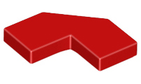 Plaatje in Gallery viewer laden, LEGO® los onderdeel Tegel Aangepast in kleur Rood 27263