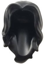 Plaatje in Gallery viewer laden, LEGO® los onderdeel Haar in kleur Zwart 35586