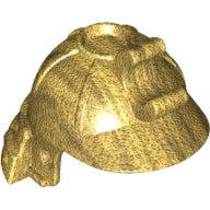 Plaatje in Gallery viewer laden, LEGO® los onderdeel Hoofddeksels in kleur Parel Goud 98128