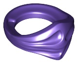 LEGO® los onderdeel Lijf Accessoire Donkerpaars 15619