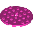 LEGO® los onderdeel Plaat Rond in kleur Donker Roze 11213