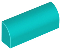 LEGO® los onderdeel Dakpan Gebogen Donker Turkoois 6191