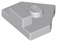 LEGO® los onderdeel Wig Plaat Licht Blauwachtig Grijs 27928