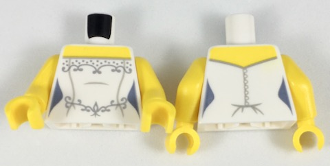 LEGO® los onderdeel Lijf met Motief Wit 973pb2958c01