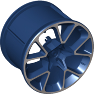 LEGO® los onderdeel Wiel in kleur Donkerblauw 35187pb01