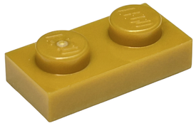 LEGO® los onderdeel Plaat Algemeen in kleur Parel Goud 3023