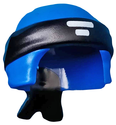 LEGO® los onderdeel Hoofddeksels in kleur Blauw 24496pb11