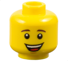 Plaatje in Gallery viewer laden, LEGO® los onderdeel Hoofd in kleur Geel 3626pb2097