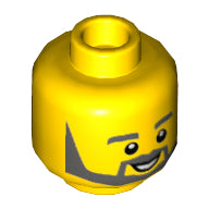 Plaatje in Gallery viewer laden, LEGO® los onderdeel Hoofd in kleur Geel 3626cpb2199