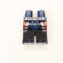 Plaatje in Gallery viewer laden, LEGO® los onderdeel Benen met Motief Donkerblauw 970c11pb37