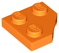 LEGO® los onderdeel Wig Plaat in kleur Oranje 26601