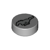 LEGO® 98138pb085 in kleur Licht Blauwachtig Grijs