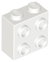 LEGO® los onderdeel Steen Aangepast in kleur Wit 22885