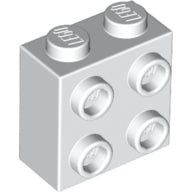 Plaatje in Gallery viewer laden, LEGO® los onderdeel Steen Aangepast in kleur Wit 22885
