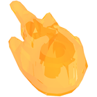 LEGO® los onderdeel Energy Effect Doorzichtig Oranje 35032a