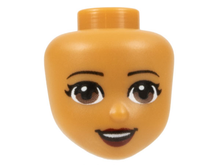 Plaatje in Gallery viewer laden, LEGO® los onderdeel Hoofd in kleur Medium Noga 37591